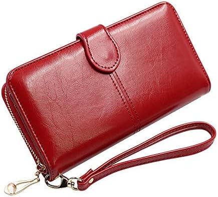 Amazon 財布 レディース チェーン付き 大容量 多機能 ラウンドファスナー 安い 二つ折 エルメス風 ボタン留め ファスナー付きイ ンナーカードケース お洒落カード 縦入れ 使いやすい 小銭入れ2室 携帯電話 かわいい レッド Nien 財布