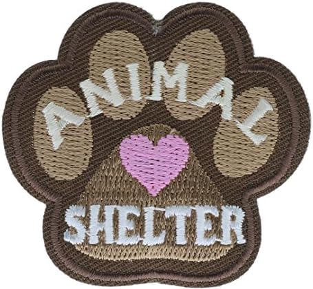 Animal Shelter Paw Small 2 inch patch Ava2719