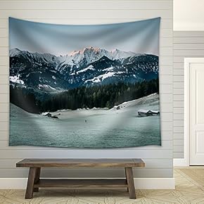 Beautiful Mountain Landscape - Fabric Wall Tapestry Home Decor - 51x60 inches