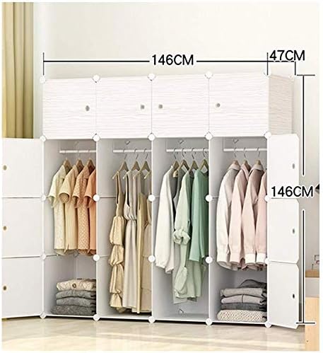ワードローブdiyポータブルワードローブ多機能収納ワードローブ寝室研究ワードローブ 色