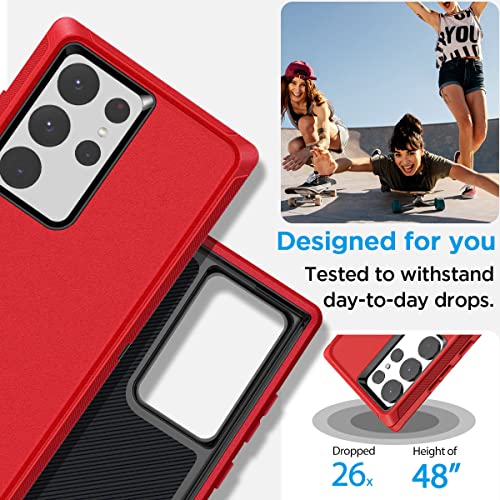 AICase for Samsung Galaxy S23 Ultra Case, with Screen Protector Rugged