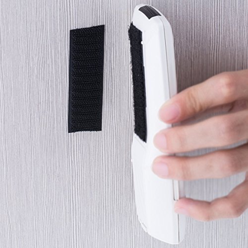Hook and Loop Tape-Roll Self Adhesive tape Strips Sticky Back Fastener, 1In x 41Feet(1 in - Black)