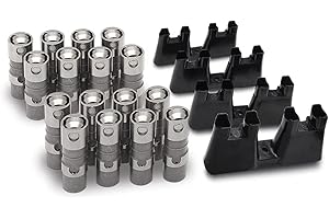 WENJTP LS7 LS2 16 Performance Hydraulic Roller Lifters & 4 Guides 12499225 HL124 12595365 Compatible with Chevy GM 7.0L 6.2L 6.0L 5.7L 5.3L 4.8L V8