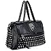 UTO Women Skull Tote Bag Rivet Studded Handbag PU Leather Purse Shoulder Bags 385A