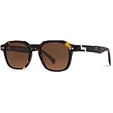 KIAURA Lautner Premium UV400 Polarized Sunglasses, XL & Original Sizes, Shape Memory Acetate Frames, Scratch-Resistant Lenses
