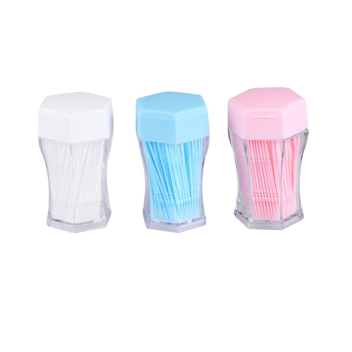 Healifty Double-End Reusable Interdental Brushes Toothpick Set for Effective Oral Care Soft Silicone Cleaners for Teeth Spaces and Gum Health