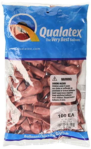 Qualatex Latex Balloon 057340 Rose Gold, 5