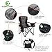 ALPHA CAMP Oversized Camping Folding Chair Heavy Duty Support 450 LBS Oversized Steel Frame Collapsible Padded Arm Chair with Cup Holder Quad Lumbar Back Chair Portable for Outdoorthumb 2