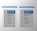 KEYLION 10 Pack Heavy Duty Vertical ID Card Badge Holder with Blue Resealable Zip, Waterproof Type, Extra Thick Clear PVC,