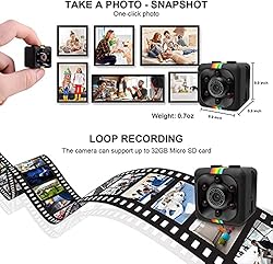 ErinalBar Hidden Camera Mini Spy Camera Wireless