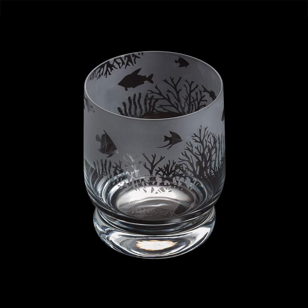 Dartington Crystal Aspect Tumbler Tropical Fish, 100 mm (H) 35 CL
