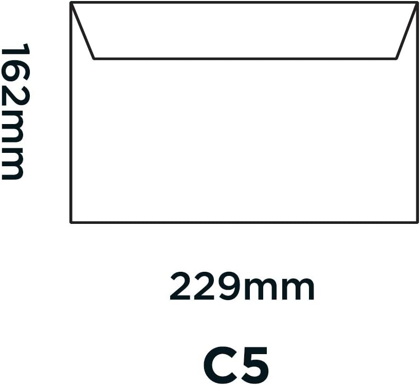 Blake Creative Colour C5 162 x 229 mm 120 gsm Peel & Seal Wallet Envelopes (314) Jet Black - Pack of 500, C5 - 162 x 229 mm - Image 4