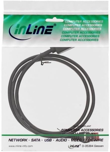 InLine 76900X Patch Cable Extension S/FTP (PiMf), Cat.6, 250 MHz, Halogen-Free, Copper, Black, 10 m - Image 3