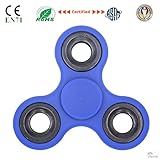 Figit Spinner Fidget Toys for Kids Adult-Spinner Fidget toy Hand Spinner Stress Reducer Aluminum Alloy Metal Bearing Anti Anxiety, ADHD, Autism Children 360 Spinner Helps Focus EDC Set (ABS-Blue)
