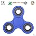 Figit Spinner Fidget Toys for Kids Adult-Spinner Fidget toy Hand Spinner Stress Reducer Aluminum Alloy Metal Bearing Anti Anxiety, ADHD, Autism Children 360 Spinner Helps Focus EDC Set (ABS-Blue)