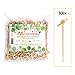 Makerstep Bamboo 4.1 inch Cocktail Picks, 300 Pack with Looped Knot, Natural Biodegradable Long Disposable Wood Toothpicks Skewers, Safe Natural Resource