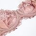 Nanier Women's Thin Transparent Lace Bra Set Dark Apricot 38C