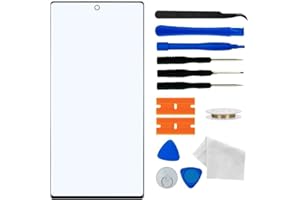 ABUSVEX Original Galaxy Note 20 Ultra 5G Screen Replacement, Front Outer Lens Glass Screen Replacement Repair Kit for Samsung Galaxy Note 20 Ultra N9860 Series (6.9'- Black)