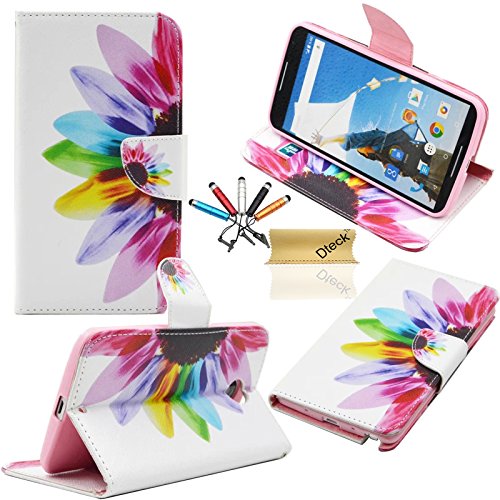 Nexus 6 wallet case, dteck(tm) slim fashion design flip…
