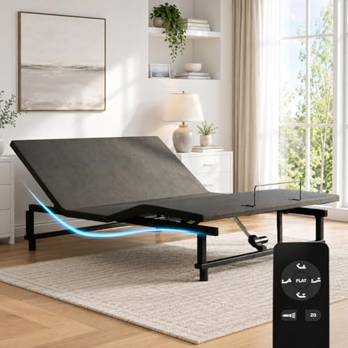 Feetice Queen Size Adjustable Bed Frame with Wireless Remote, Zero Gravity & He…