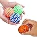 3 Set Stress Balls for Kids and Adults, Mesh Ball Sensory Toy for Anxiety and Autism, Fun to Squeeze Slime Grape Stress Ball with Net, Fidget Toys for Stress Relief with Mini Foam Basketball