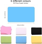 Tomoyuki 300 Blank Flash Cards Kraft Paper 3.46 x 2.04 in White Black Pink view 2