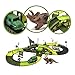 iLifeTech Dinosaur Race Track Car Toys 165pcs Jurassic World Track Car Sets for 3-12 Years Old Boys and Girls Gift