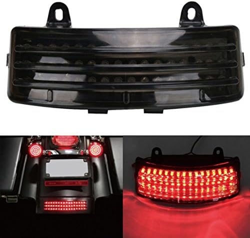 Kawayee Custom Dynamics Smoke Lens Tri-Bar LED Fender Tip Light for 2014-2017 Harley Davidson FLHX FLTR