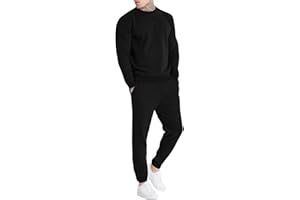 Uni Clau Men's Casual Tracksuit Athletic Sweatsuits Long Sleeve 2 Piece Outfit Running Jogging Sport Suit Sets