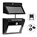 Bcway Outdoor Solar Lights, Separable Solar Panel, Waterproof Motion Sensor Security Light 10 LEDS Powered Wall Light with 8' Extension Cord for Indoor, Garden, Fence, Patio, Driveway, Stairs