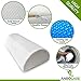 AnboCare Half Moon Bolster Pillow for Legs - Semi Roll Under Knee Pillow for Sleeping on Back - Cooling Gel Memory Foam Relief Neck, Lumbar and Lower Back Pain