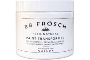 BB FRÖSCH BB Frosch Paint Transformer – Chalk Mineral for Latex & Acrylic Paint, For Kitchen Bathroom Cabinet Countertop Furniture Tile Floor Wood Fabric Appliance Door Counter, No Sanding or Priming, Gallon