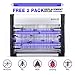 Electric Bug Zapper, iSiLER Indoor Insect Killer, 2800V Grid 20W Bulbs Mosquito Killer with UV Light Trap 6000sq.ft Coverage for Home Commercial Industrial Use, Free 2-Pack Replacement Bulbs Included