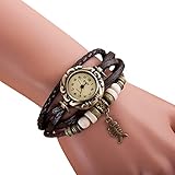 Womens Bracelet Watches COOKI on Sale Clearance Lady Watches Female watches Cheap Watches for Women-Q4 (Brown)