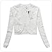 Modekini Women's Floral Lace Long Sleeves Cover Up Shrug