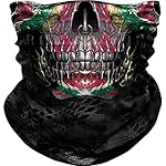 Seamless Neck Gaiter Shield Scarf Bandana Face Mask Seamless UV Protection for Motorcycle Cycling Riding Running Headbands