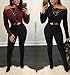 Ermonn Women's Winter Sexy Long Sleeve V Neck Bandage T Shirts Tops