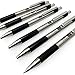 Zebra G-301 Retractable Rollerball Pen - Stainless Steel Barrel - 0.7mm - Black Ink - Pack of 6