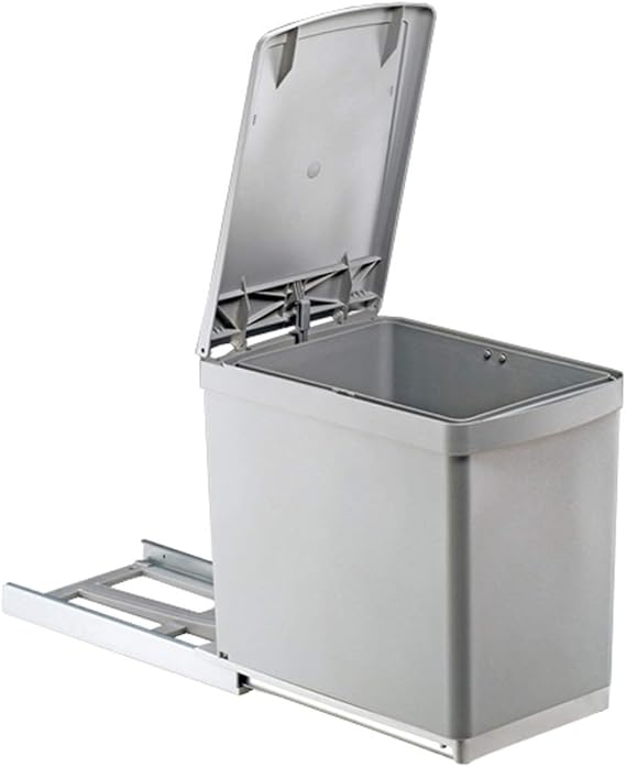 Quellmalz Kitchen BuiltIn Bin 1 x 16 L Hand PullOut with Automatic