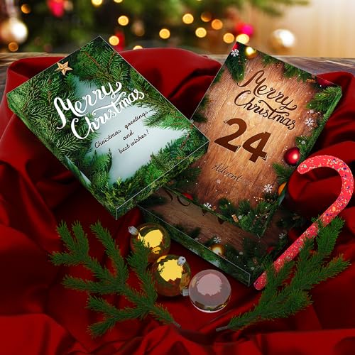 Advent Calendar 2023 Countdown Calendar Gift Box for Teens Kids Adults, 2024 New Year Set of 24 Brain Teaser Puzzles Toys and Silicone Doll Key Rings Include Santa Claus Elk Snowman and gingerbread Man, Christmas Holiday Gifts.