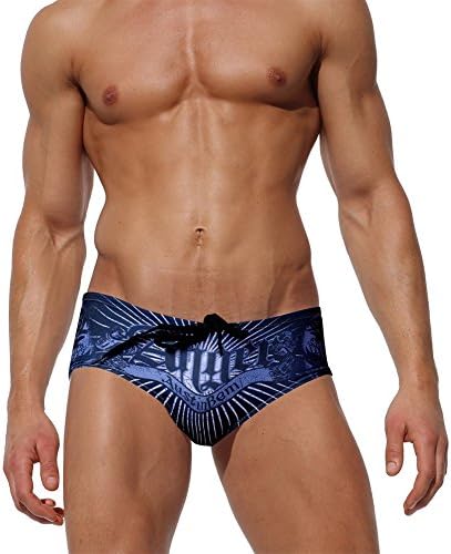 Musgneer Men's Sport Basic Trunks Board Shorts Beach Swim Briefs Swimwear With Adjustable Drawstring Black Large,Tag 2XL