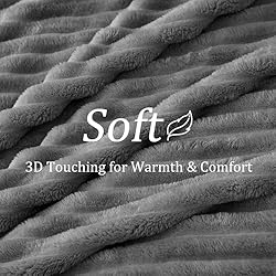 BEDELITE Fleece Throw Blanket for Couch - 300GSM