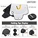 ANTOER Car Sun Shade Travel Pouch, Large Sizes Windshield Sun Shade With 2 Ears Block Out 99% UV Rays Heat & Snow Car SunShade Keep Automobile Cool Easy to use 63”x34”