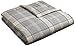 Amazon Brand – Pinzon Plaid Flannel Duvet Cover - King, Grey Plaid