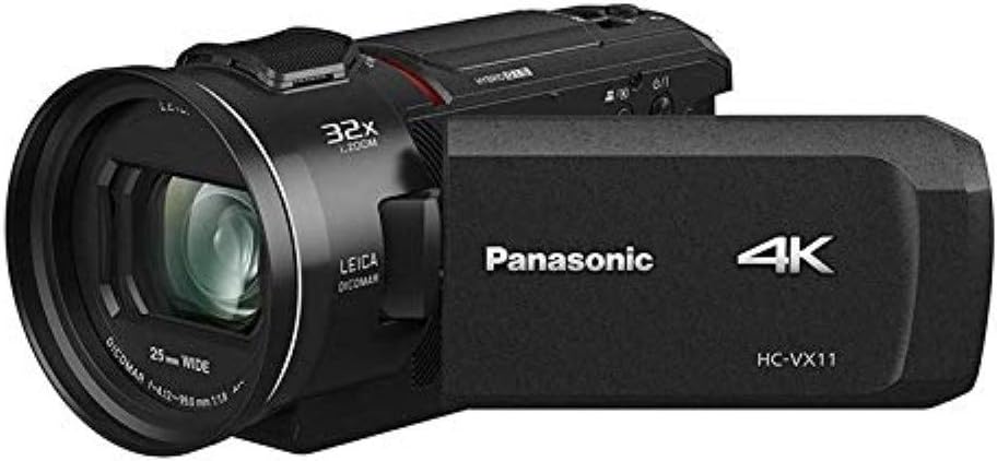 Panasonic HC-VX11EG-K 4K Camcorder (Leica Dicomar Objektiv mit 24x opt. Zoom, 4K und Full HD Video, optischer Bildstabilisator)