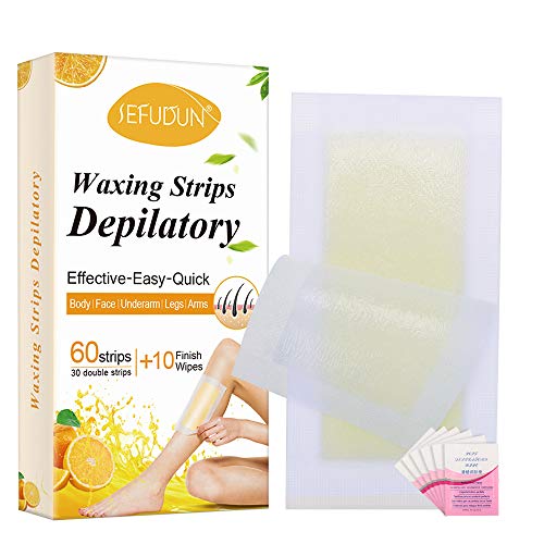 Hair Removal Strips, Wax Strips Kit for Arms, Legs,Underarm Hair, Hair