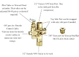NEW Gas Air Compressor unloader valve pilot check valve combination 140-175 by conrader