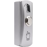 mxuteuk Door Access Control System Momentary Push Button Switch Zinc Alloy Panel Door Exit Button Push DC12V 3A G020-CF