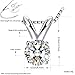 J.Rosée Necklaces, Heart Necklace 925 Sterling Silver 3A Cubic Zirconia Pendant Necklace, 18