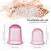 De.De. Anti Cellulite Cup Set with Cellulite Massager - Vacuum Suction Cup for Cellulite Treatment Cellulite Remover - Silicone Suction Cup Set for Cupping Therapy (2 Cups + 1 Massage Roller)